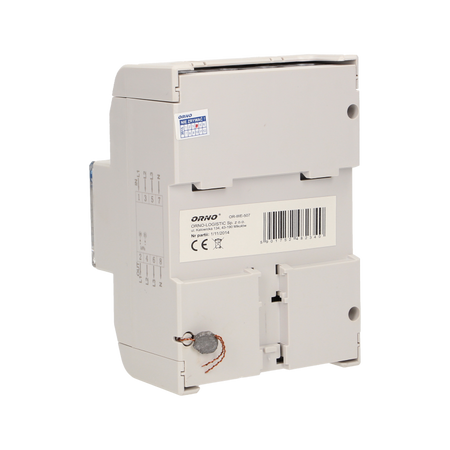 Indicateur d'électricité triphasé, 120A, 5 modules, DIN TH-35mm, bouton supplémentaire