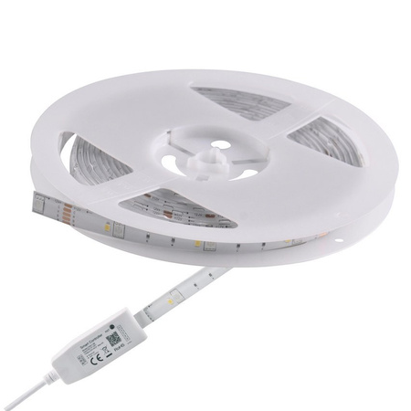Set de TUYA Smart LED strip 6,5W RGB + 4000K 540lm 2m WiFi, alimentation, contrôleur