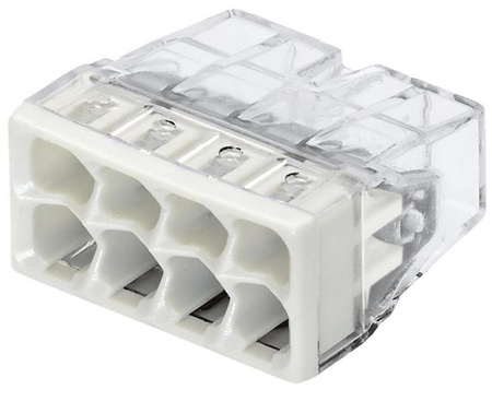 Bornes pour boîtes de dérivation COMPACT WAGO 2273-208 / Lot de 50pcs