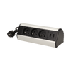 Prise de bureau avec support de montage 3x2P+Z, chargeur USB et câble 1,8m OR-AE-13105 Orno