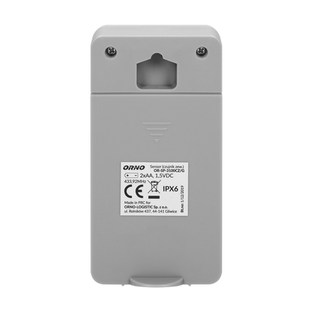 Sonde de température extérieure pour station météo OR-SP-3100, gris