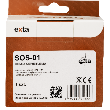 Sonde d'éclairage; IP54; -20÷45°C; SOS-01 ZAMEL