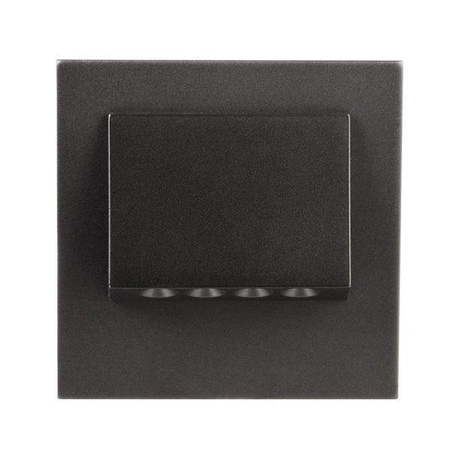 LED Navi luminaire apparent avec cadre 14V DC, noir, blanc chaud 11-111-62 Ledix Zamel