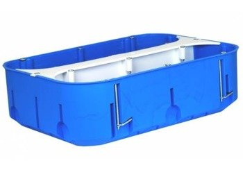 Boîte à cloisons creuses, plaque de plâtre 6 x fi 60 mm de profondeur, 6 volets MULTIBOX Simet P6x60D