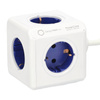 Allocacoc Extended PowerCube avec câble de 1,5 m, Type F Schuko - bleu
