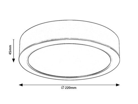 Shaun 24W IP44 2400lm LED noir luminaire encastré pour salle de bain