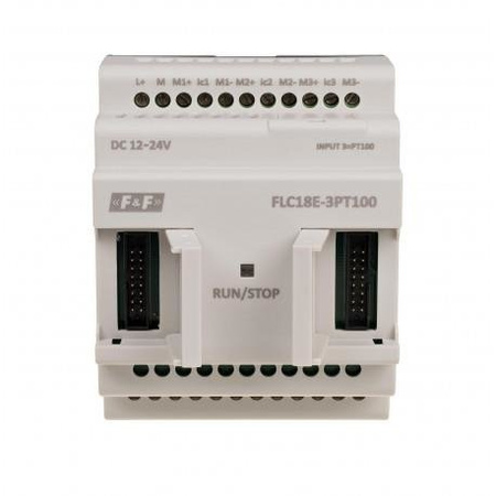 Automates programmables FLC - module d'extension pour capteurs de température PT100 avec 3 entrées FLC18E-3PT100 F&F