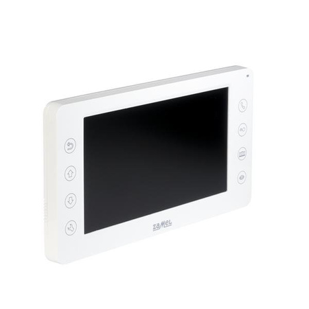 Moniteur vidéo avec touches tactiles, écran 7", blanc, VP-819W, entra Zamel