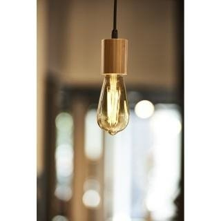 FITU suspension intérieure, hauteur 6,5 cm, bambou clair, E27, 60W max, câble nu sans patère de 2,5m, SLV