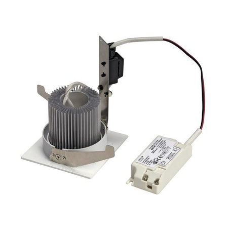 CONTONE encastré de plafond intérieur, carré, inclinable, blanc, LED, 16W, 2000K-3000K, Dim to warm, variable Triac, SLV