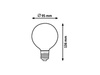Ampoule LED FILAMENT GLOBE E27 6W 2700K 510lm Rabalux 1658