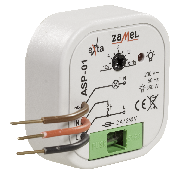 Automat d'escalier; IP20; 230VAC; dans la boîte murale; -20÷45°C; ASP-01 ZAMEL