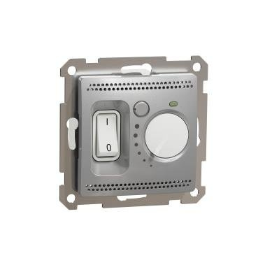 Régulateur de température pour chauffage par le sol argent IP20 SDD113507 Sedna Design Schneider Electric