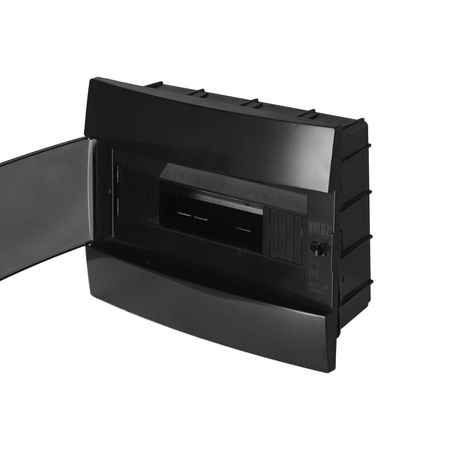 Tableau de distribution encastré à 12 modules fumée noire HOROZ