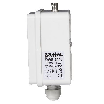 Interrupteur réseau sans fil; EXTA FREE; IP56; 230VAC; NO; mural; RWS-311J ZAMEL