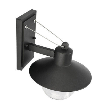 Luminaire de façade Leila noir E27