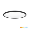 Plafonnier LED NIVERA CIRCLE 24W 3CCT 3000/4000/6000K IP54 noir rond Kobi Premium
