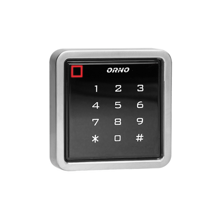 Serrure à code avec lecteur de carte et de porte-clés de proximité, IP68, anthracite, 1 relais 3A Orno