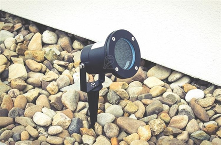 Projecteur de jardin à pique, Diego GU10 IP65 noir GTV