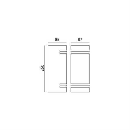 Applique de jardin QUAZAR 7 GU10 gris IP44 Kobi