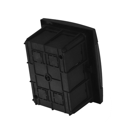 Tableau de distribution encastré à 4 modules noir fumée HOROZ