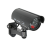 Caméra de surveillance CCTV factice, alimentée par batterie, noire