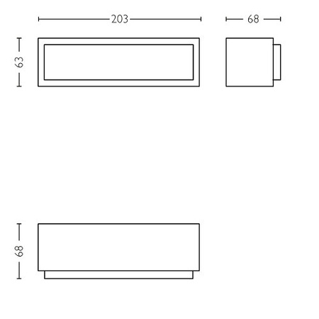 LED STRATOSPHERE applique de façade extérieure 3,8W 2700K 800lm anthracite Philips