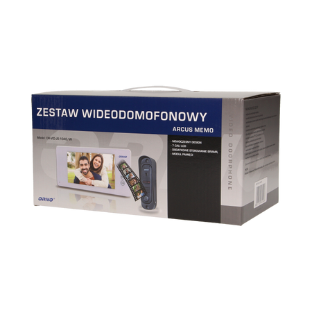 Kit vidéophone""pin hole"", ARCUS MEMO 7"", blanc, OR-VID-JS-1040/W, Orno