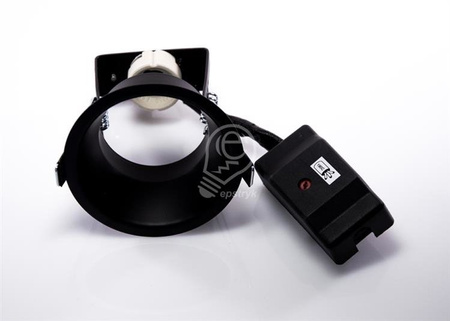 HORN encastré de plafond intérieur, simple, noir mat, GU10/QPAR51, 50W max, SLV