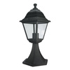 Borne lumineuse de jardin noire, lanterne, en aluminium E27 ECO CLASS LANTERN CLASSIC Ledvance