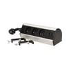 Prise de bureau avec support de montage 3x2P+Z, chargeur USB et câble 1,8m OR-AE-13105 Orno
