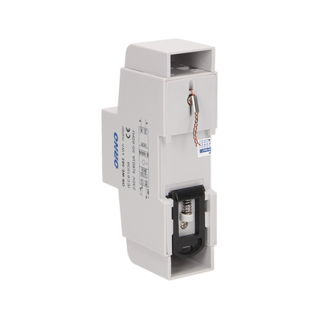 Indicateur de consommation électrique monophasé, 80A, indicateur supplémentaire, sortie impulsionnelle, bouton RESET, 2 modules, DIN TH-35mm