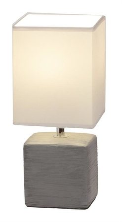 Lampe à poser ORLANDO blanc, cendre E14 40W IP20 Rabalux