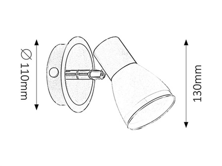 Applique ATI E14 noir Rabalux 5976