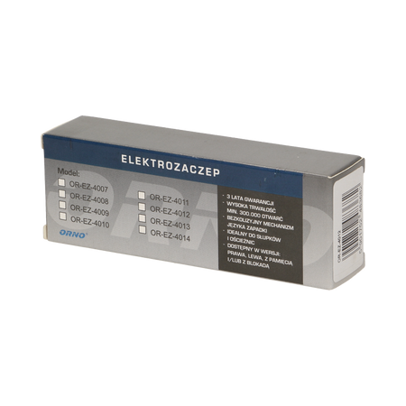 Gâche électrique avec mémoire et blocage, droite, OR-EZ-4012, Orno