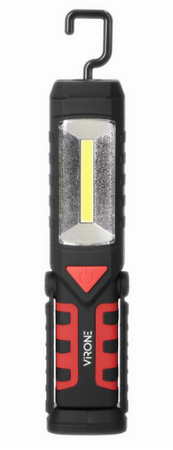 Lampe torche d'atelier LED COB 3W+1W 2800mAh avec fonction powerbank