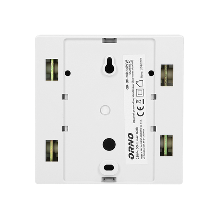 Sonnerie électromécanique à double tonalité blanc QUARTO AC, 230V Orno