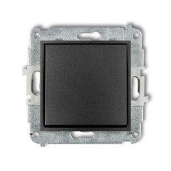 Mécanisme d'interrupteur va-et-vient (sans pictogramme) noir mat 12MWP-3.1 Karlik Mini