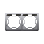 Cadre double – universel horizontal et vertical, inox (mét.) Kontakt Simon BMR2/21 modulaire