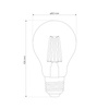 Ampoule décorative DARI LED Filament 7,3W, E27, 4000K, 1533lm, 230V, CLEAR A60, EDO777712 EDO Solutions