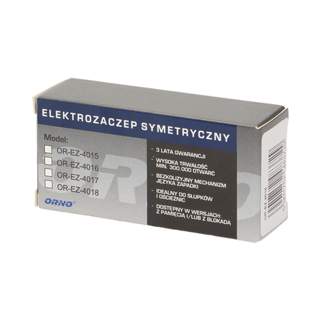 Gâche électrique symétrique sans mémoire, sans verrouillage, OR-EZ-4016, Orno