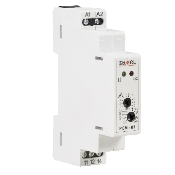 Relais temporisé 12-240V AC/DC, PCM-03/U, exta Zamel