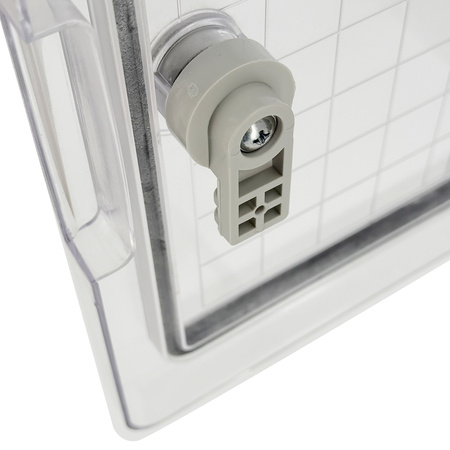 Coffret électrique ABS 210x280x130 avec plaque de montage galvanisée (porte transparente) | 800.701.001 | HOROZ