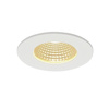 PATTA-I encastré de plafond intérieur/extérieur, rond, blanc mat, LED, 11W, 3000K, IP20/IP65, RT 2012, variable Triac, SLV
