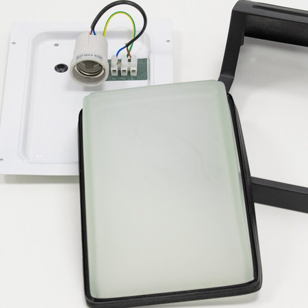 ZOFIN S E27 noir IP44 lampe murale de jardin EDO777373 Edo Solutions Garden Line