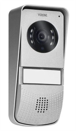 Kit vidéo-interphone, écran LCD 4,3", avec lecteur porte-clés de proximité 125 kHz, noir, ENIF RFID