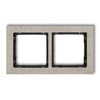 Cadre double universel béton (cadre gris clair, fond noir) gris clair Karlik Deco 27-12-DRB-2