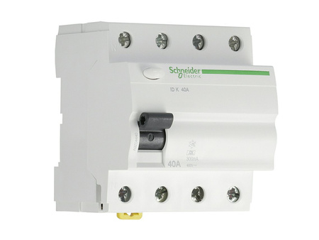 Interrupteur différentiel; Icourant: 40A; Idiffér: 300mA; Pôles: 4; A9Z04440 SCHNEIDER ELECTRIC
