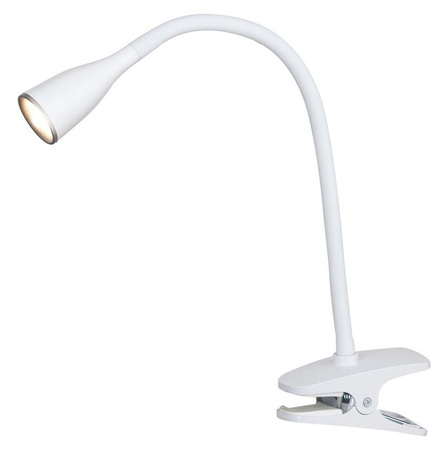 Lampe de bureau clip JEFF LED blanche 4.5W 3000K 330lm IP20 Rabalux