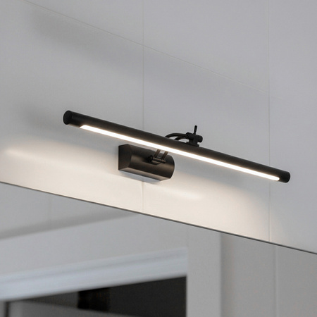 Applique pour miroir de salle de bain interrupteur intégré ANKA-8 LED 8W 570lm 4200K IP45 noir | HOROZ